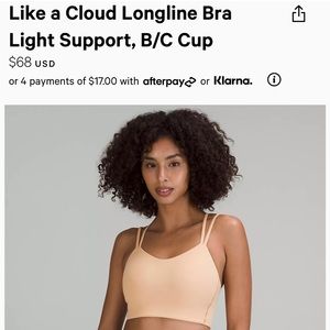 Lululemon Like a Cloud Longline Bra